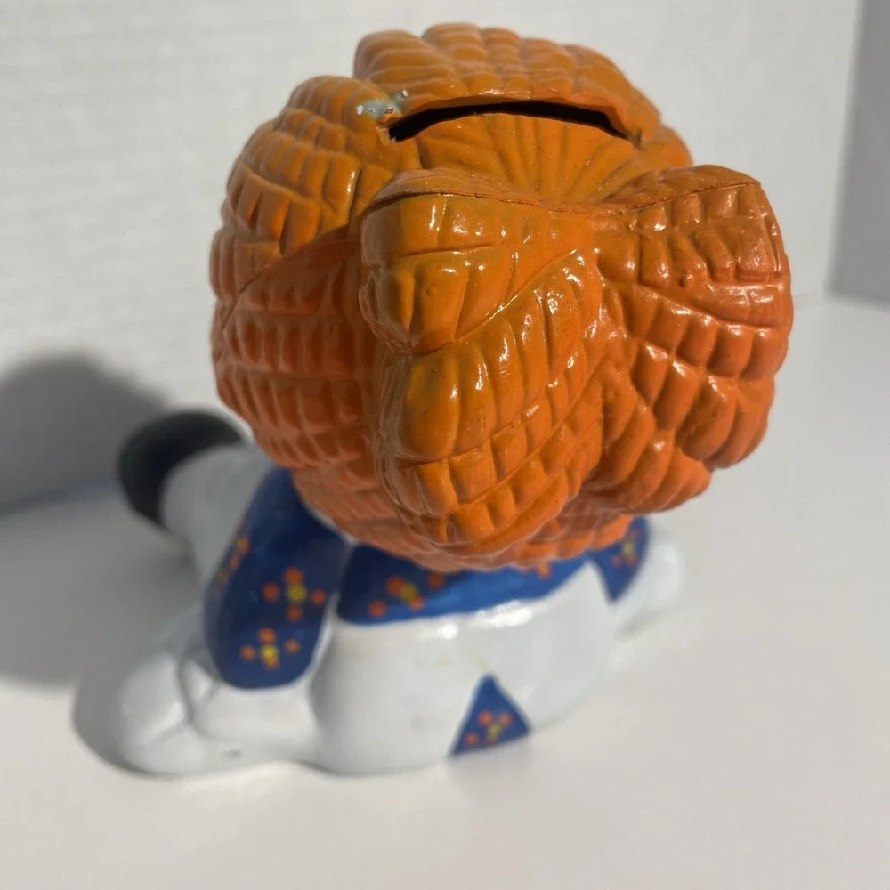 Vintage‎ Raggedy Ann Plastic Bank 1974 Bobb Merrill Co. With Stopper